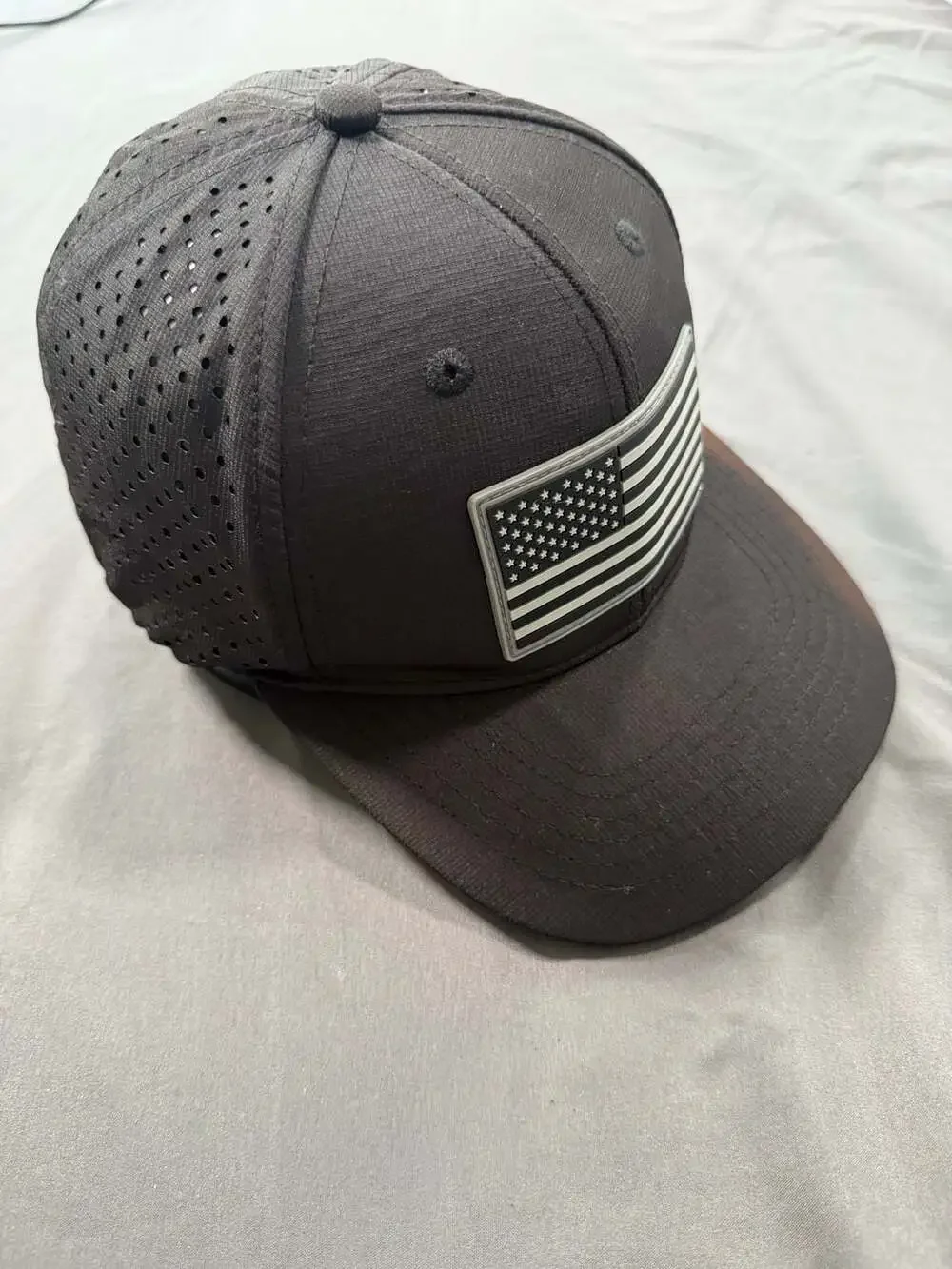 SA Soul of Adventure USA Flag Black Performance Snapback Hat One Size